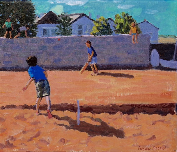 ANDREW MACARA  - cricket practice, shaldon