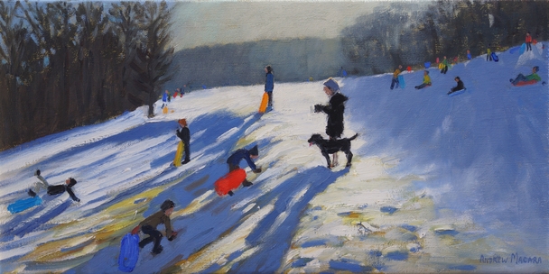 ANDREW MACARA  - sledging down from the 2nd hole