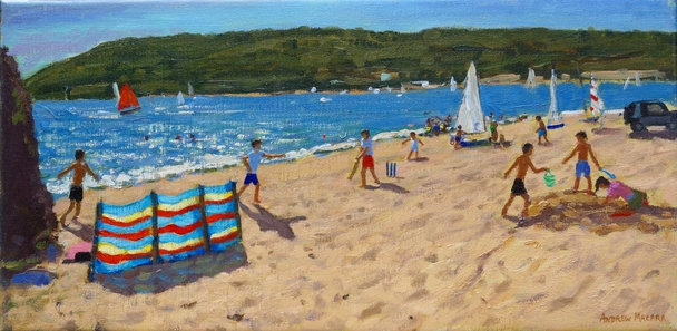 ANDREW MACARA  - cricket and sandcastles, abersoch