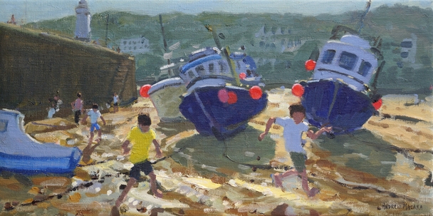 ANDREW MACARA  - kids and boats, st ives