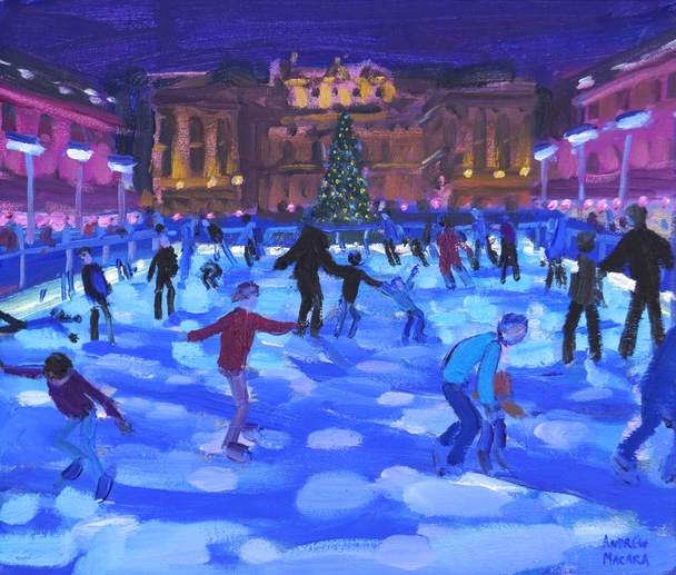 ANDREW MACARA  - christmas, somerset house, evening