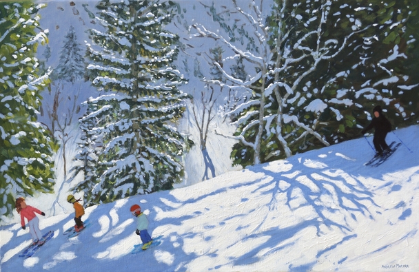 ANDREW MACARA  - skiers, courchevel to la tania, france