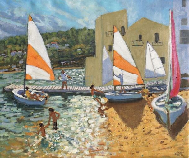 ANDREW MACARA  - launching the boats, calella de palafrugell, spain