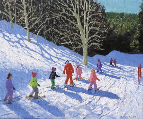ANDREW MACARA  - children's ski lesson, courchevel to la tania, france