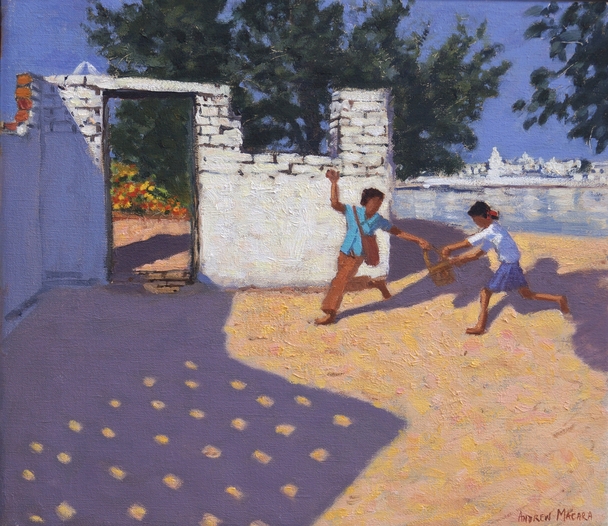 ANDREW MACARA  - old doorway, pushkar camel fair, rajasthan, india