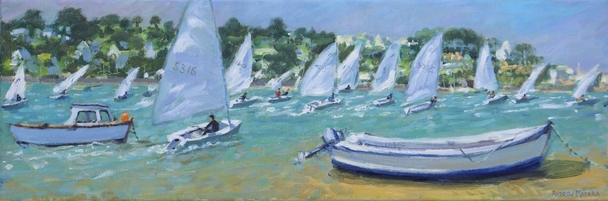 ANDREW MACARA  - start of the race, salcombe