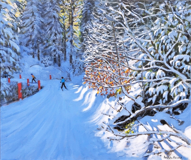 ANDREW MACARA  - skiing the pleney piste, morzine