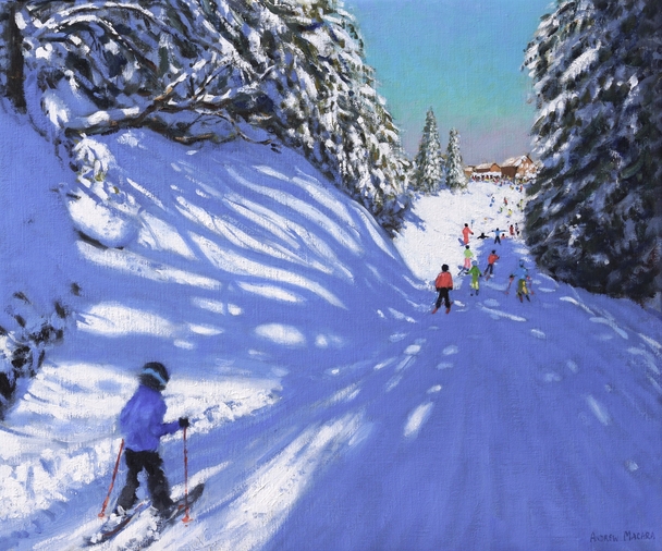 ANDREW MACARA  - skiing in the grand massif, france