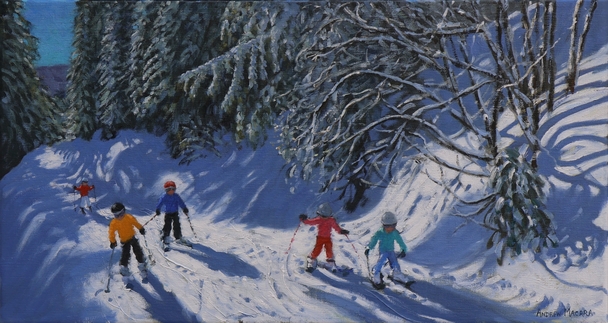 ANDREW MACARA  - young skiers, samoens, france