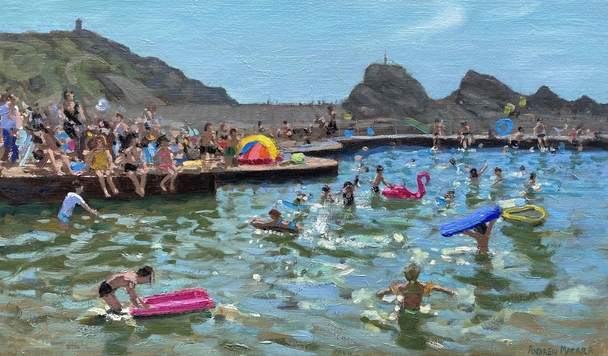 ANDREW MACARA  - children playing, bude, cornwall