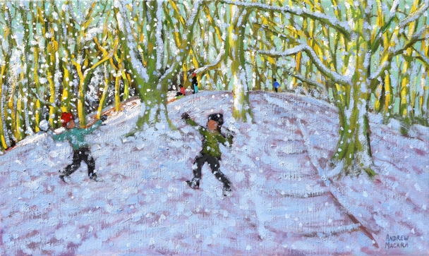 ANDREW MACARA  - snowballing near the third tee, allestree park