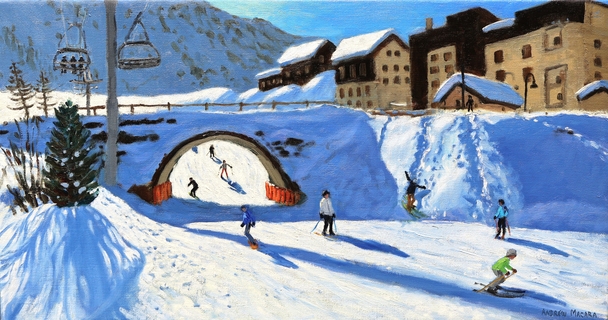 ANDREW MACARA  - the bridge, looking uphill, tignes