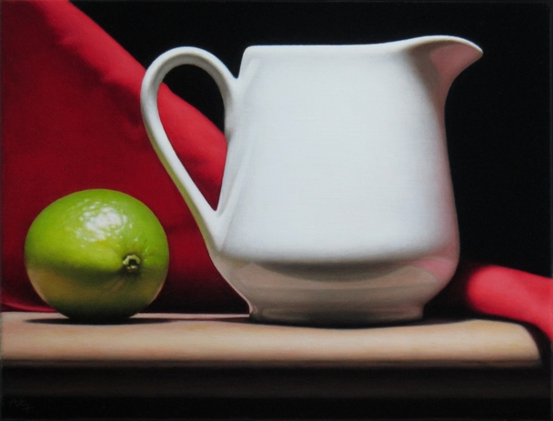 British Artist ANTHONY ELLIS - Still Life with Jug and Lime