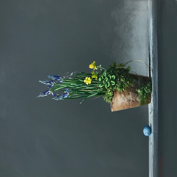 BRYAN HANLON - bluebells and thrushes egg