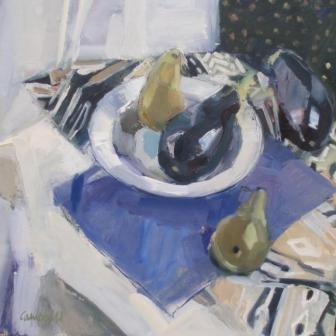 CATRIONA CAMPBELL - still life with aubergines