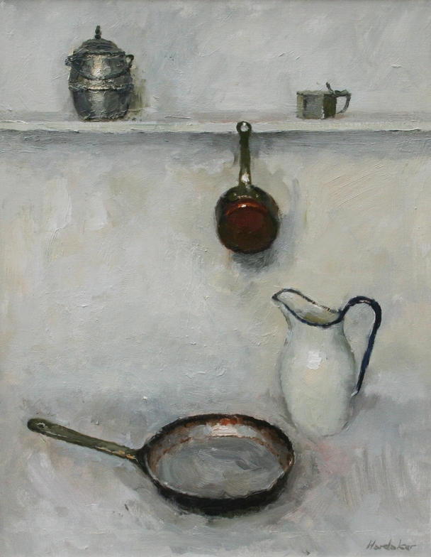CHARLES HARDAKER - still life with frying pan