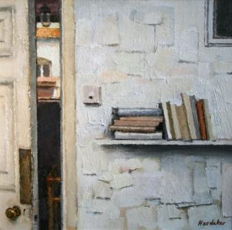 CHARLES HARDAKER - interior with books on a shelf