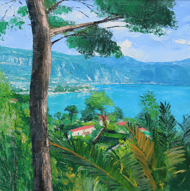 British Artist COLIN CARRUTHERS - View of Beaulieu-sur-Mer