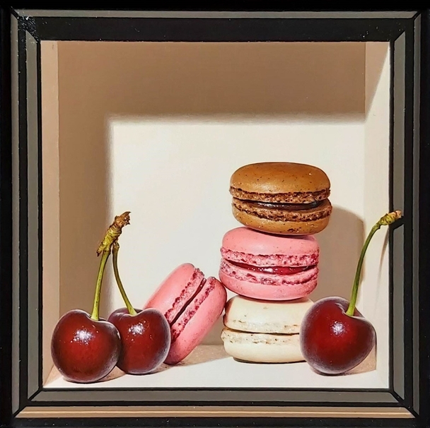 Macarons and Cherries
