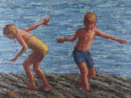 Children on Rocks