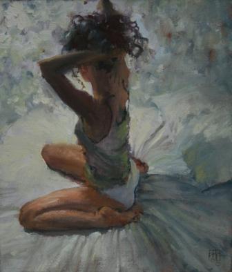 Girl in Sunlit Room
