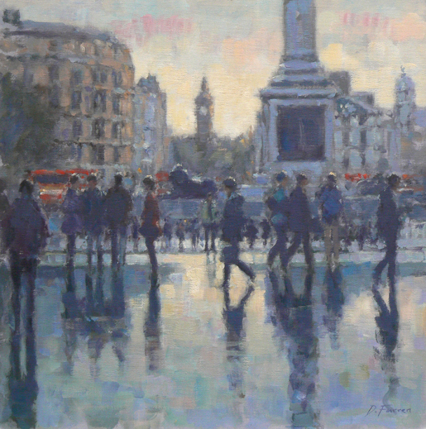 DAVID FARREN - winter light, trafalgar square