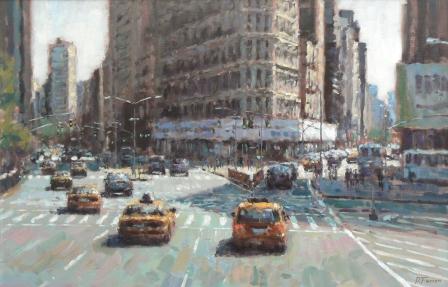 DAVID FARREN - taxis downtown, manhattan