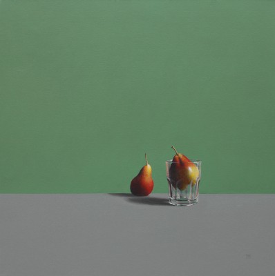 British Artist DAVID GLEESON - Two Pears