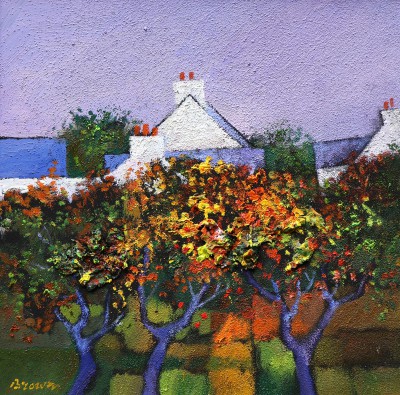 Scottish Artist DAVY BROWN - Fruit Trees