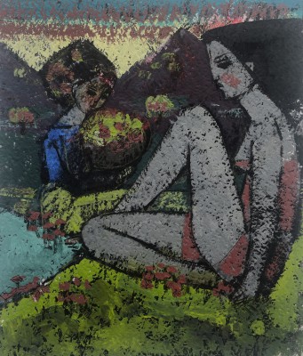 British Artist ENDRE RODER - Waiting