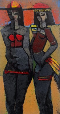 ENDRE RODER - dancers resting