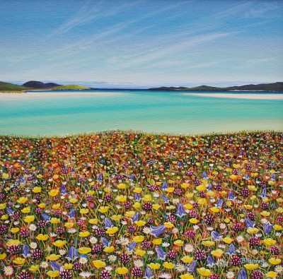Luskentyre Harebells and Buttercups