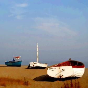 IAN LEDWARD - boats at aldeburgh