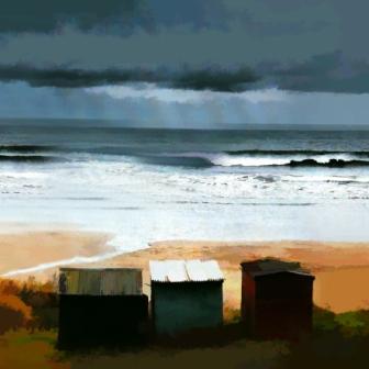 Beach Huts near Berwick