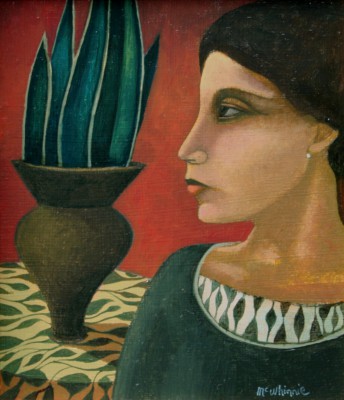 IAN MCWHINNIE - portrait with vase