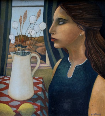 Portrait with Dried Grasses