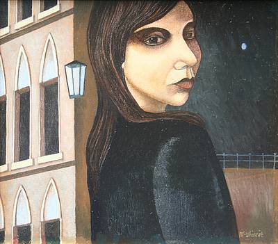 IAN MCWHINNIE - portrait with moon