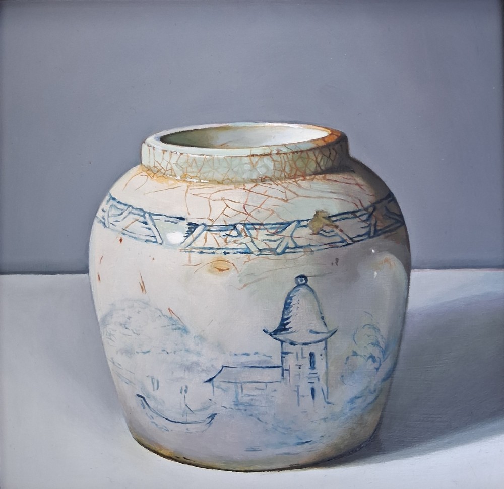 Scottish Artist JANE CRUICKSHANK - Chinese Pot 