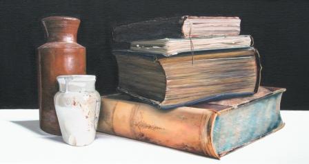 JANE CRUICKSHANK - old books and stoneware