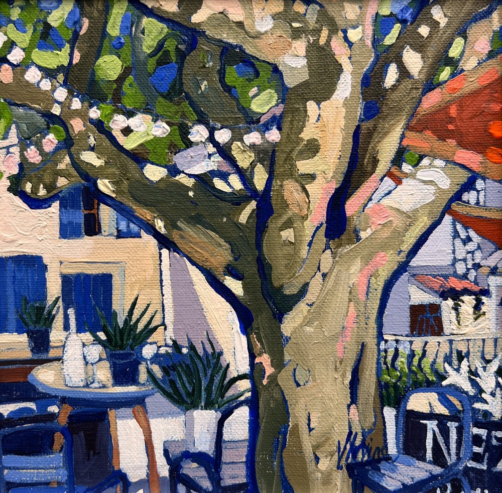 Jennifer Irvine - cafe nez, gigondas, provence
