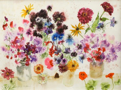 Scottish Artist JENNY MATTHEWS - Garden Visitor