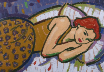 JOAN GILLESPIE - model in gold