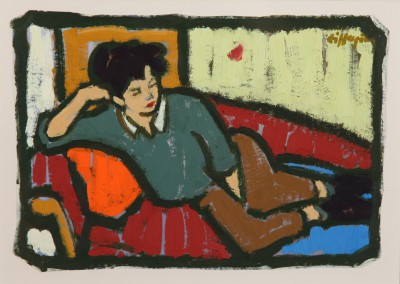 JOAN GILLESPIE - on the chaise