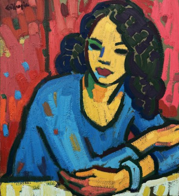 JOAN GILLESPIE - girl at the table