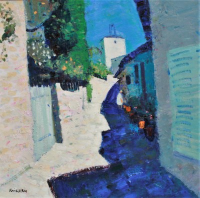 JOHN KINGSLEY - narrow street, grimaud