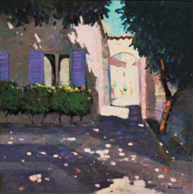 JOHN KINGSLEY - shaded courtyard, aspremont