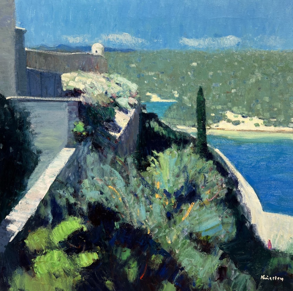 Scottish Artist JOHN KINGSLEY - Castle Gardens, Bonifacio, Corsica
