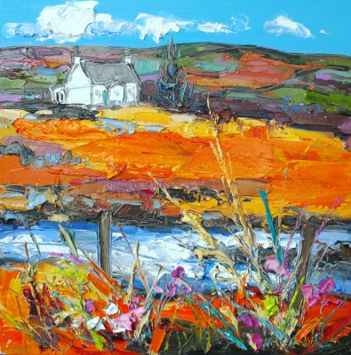 JUDITH BRIDGLAND - cottage by the rushing burn, skye