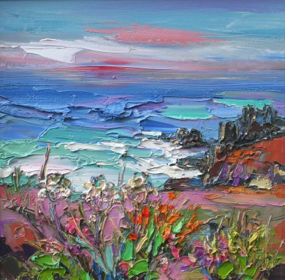 JUDITH BRIDGLAND - calm evening sky, land's end
