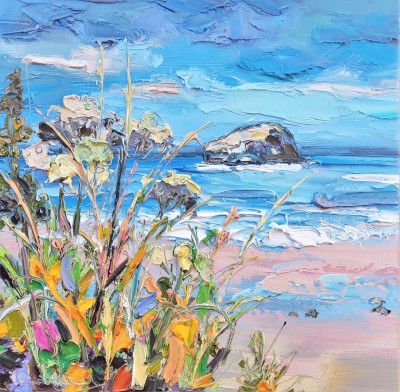 JUDITH BRIDGLAND - cow parsley, tantallon beach